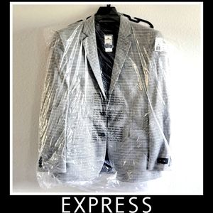 (NWT) EXPRESS/ Size:36 S/ Mens Blazer with chevron print